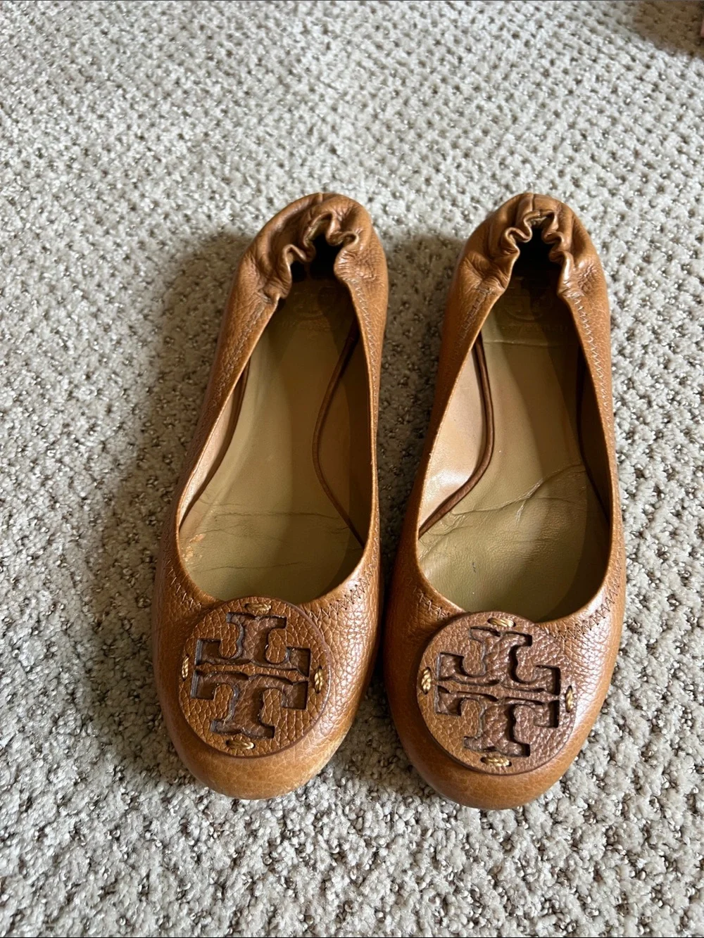 Tory Burch Reva ballet flats 9.5 tan